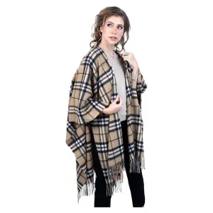 100% Pure Lambswool Tartan Capes