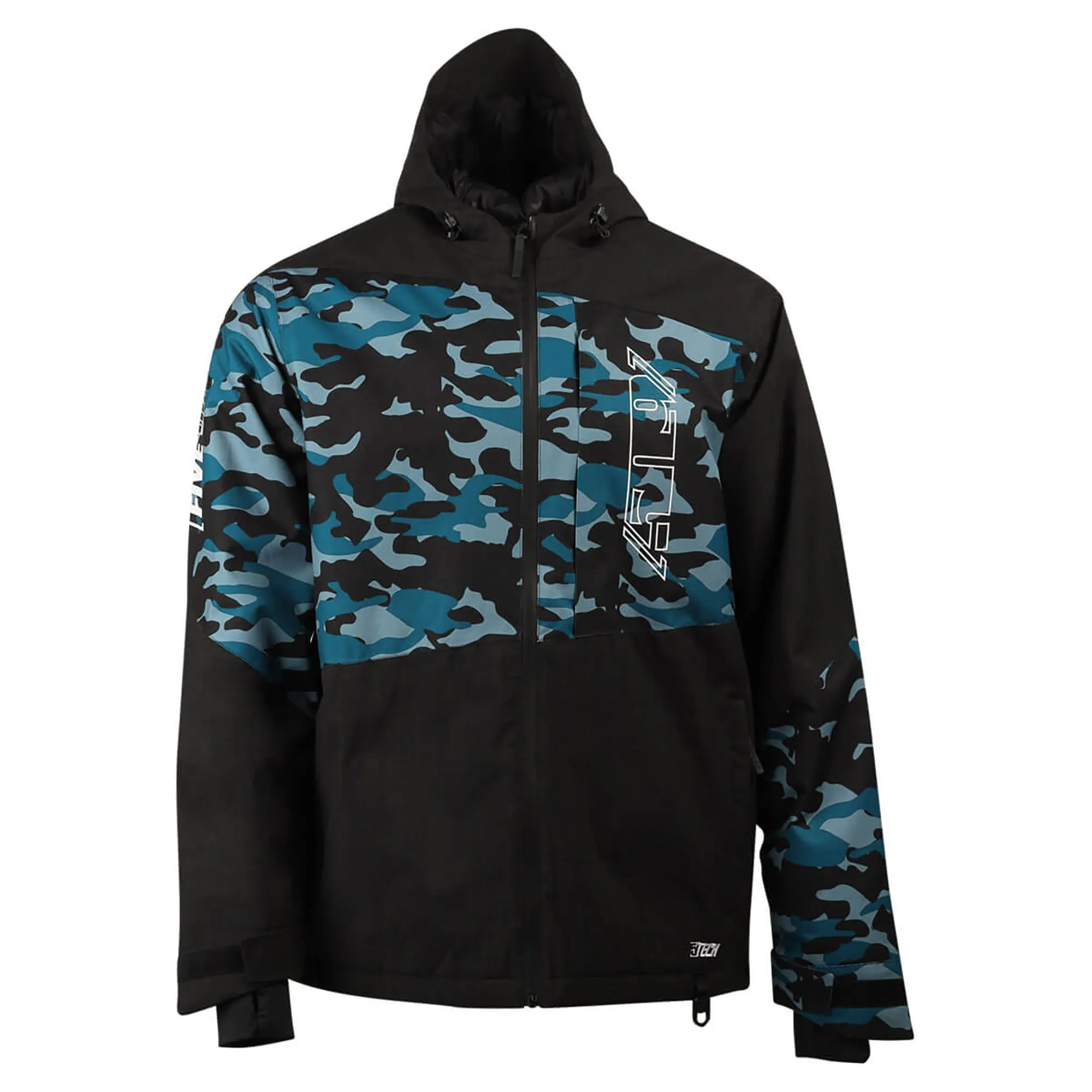 509 Forge Insulated Snowmobile Jacket Sharkskin Camo Blue