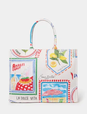 Amalfi Printed Tote Bag