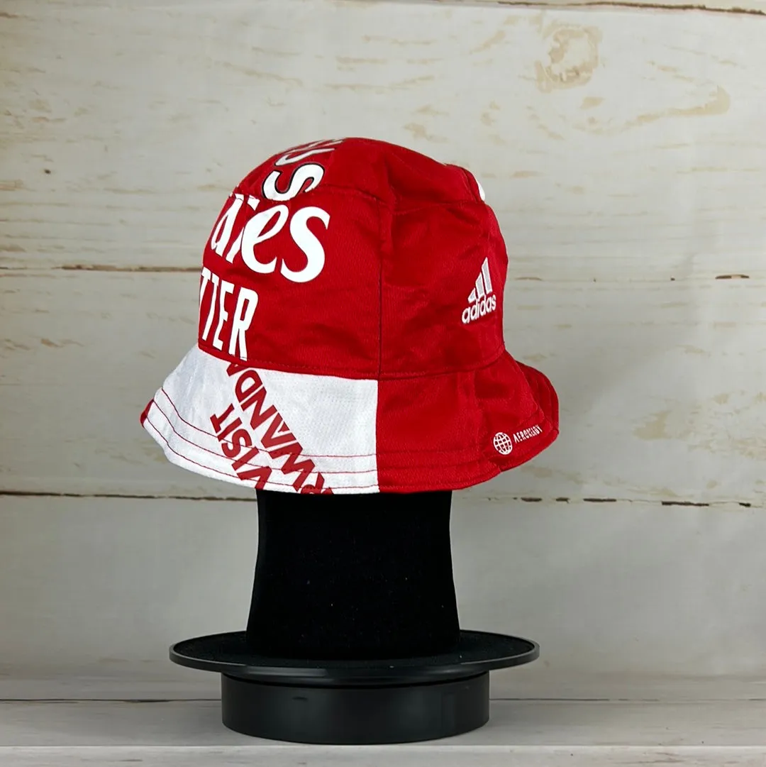 Arsenal 2022/2023 Upcycled Home Shirt Bucket Hat