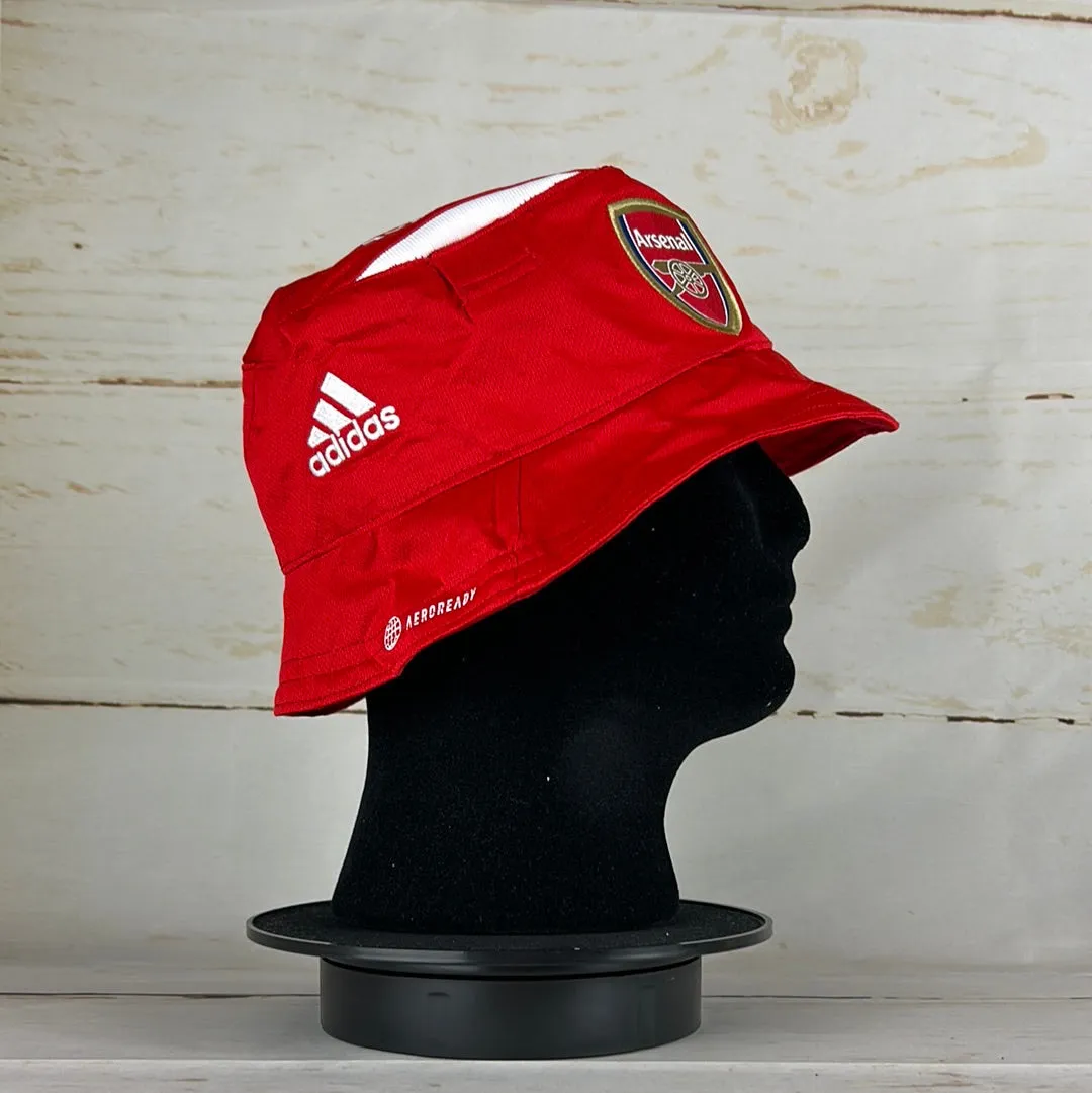 Arsenal 2022/2023 Upcycled Home Shirt Bucket Hat