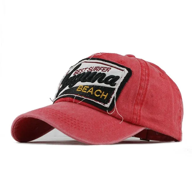 Best Surfer Laguna Beach Embroidered Baseball Cap