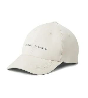 BRUNELLO CUCINELLI Baseball Cap in Twisted Cotton Gabardine