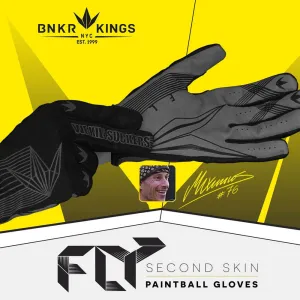 Bunker Kings- Fly - Paintball Gloves - Black