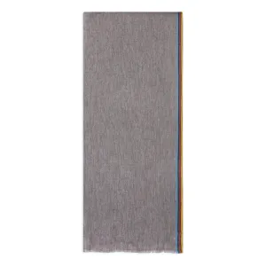 Burrows & Hare Cashmere & Merino Wool Scarf - Taupe Stripe