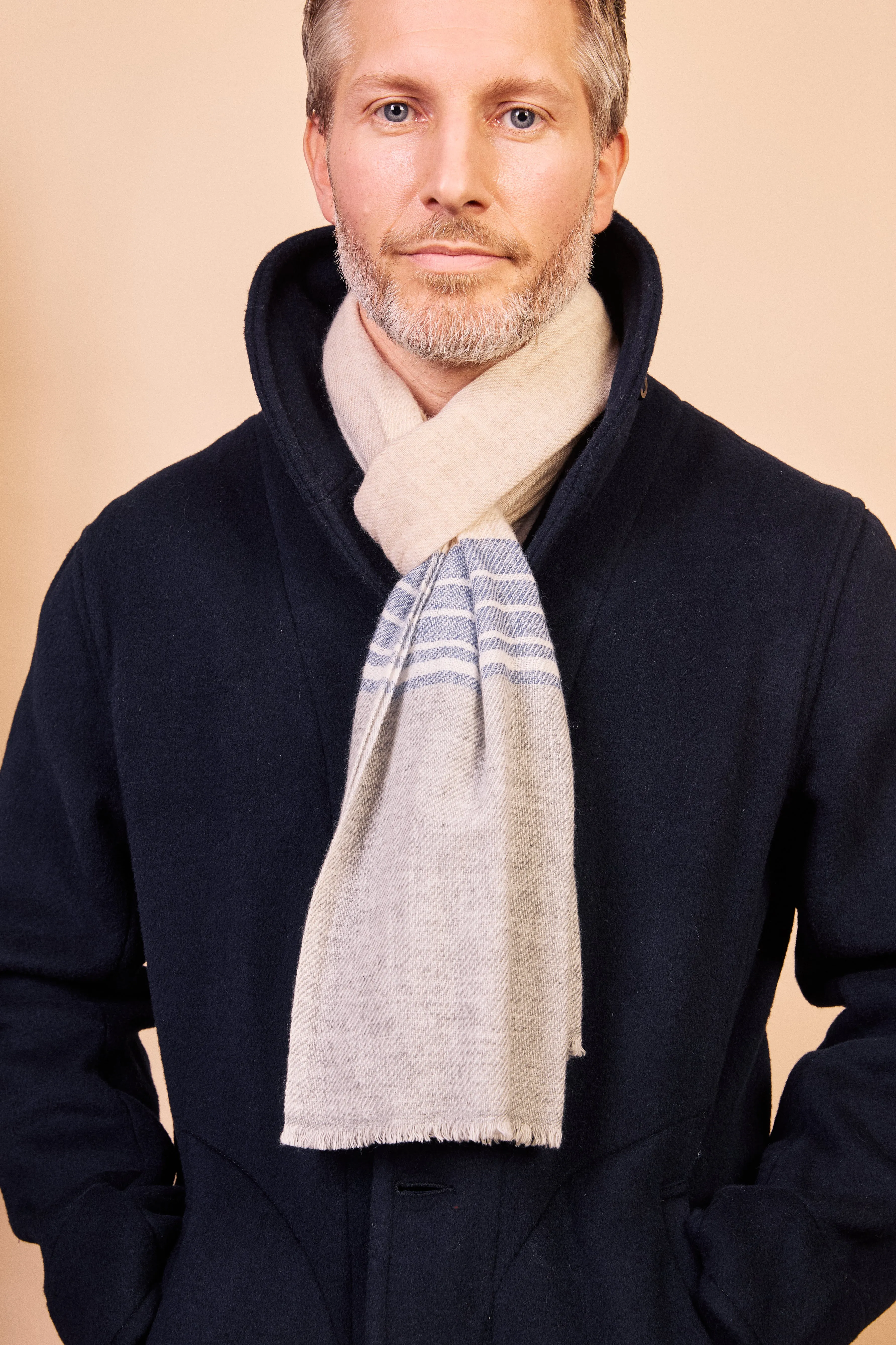 Cashmere & Merino Wool Scarf - Beige