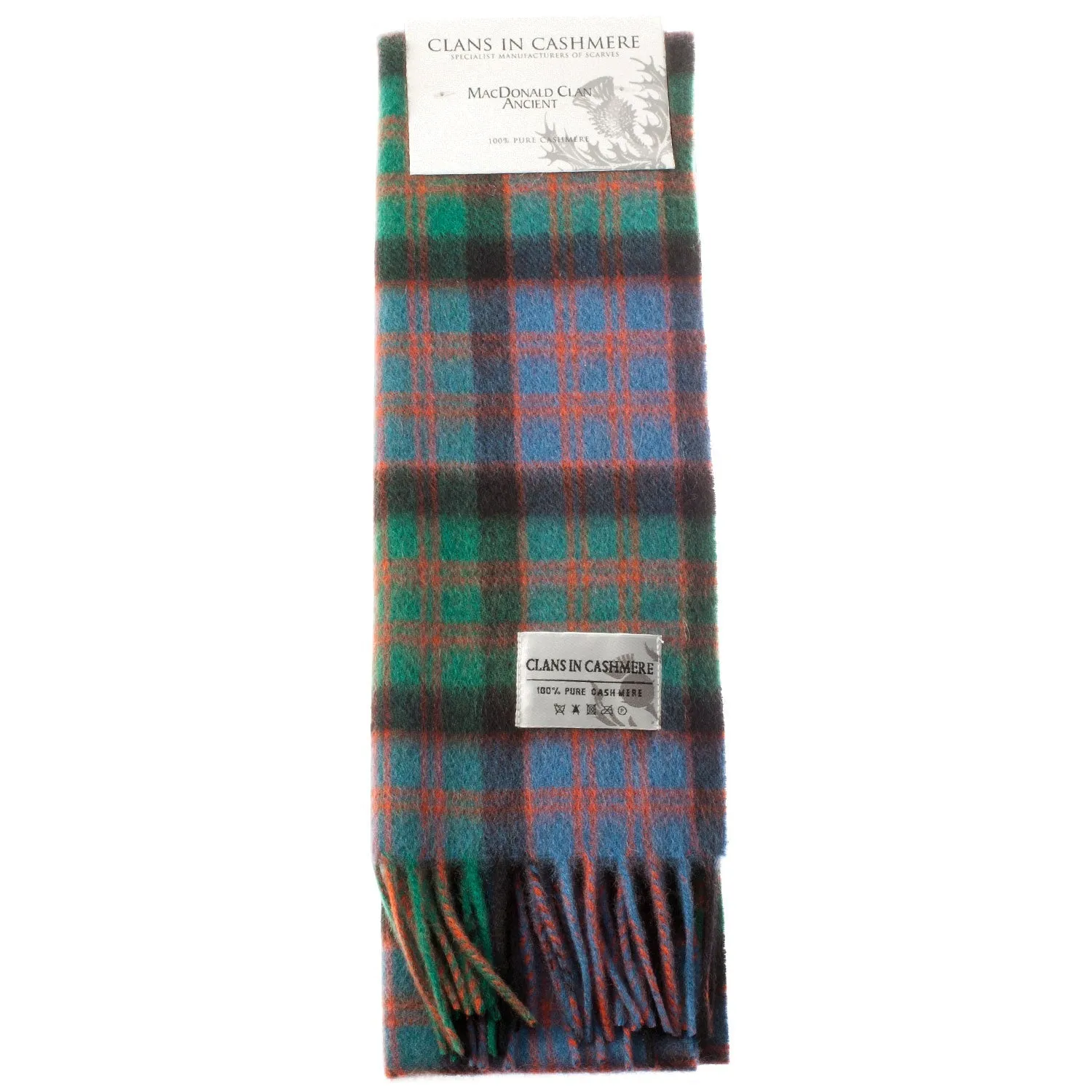 Cashmere Scottish Tartan Clan Scarf  Macdonald Clan Ancient