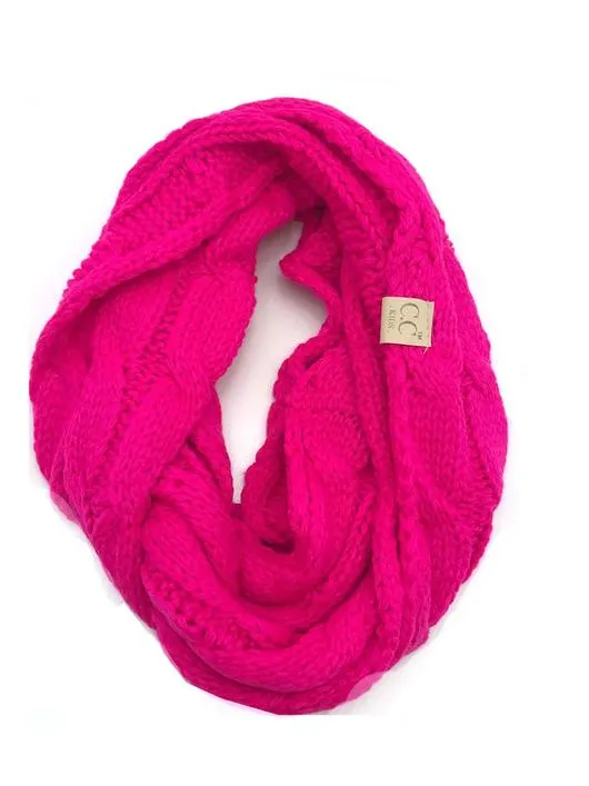 C.C Cable Knit Infinity Scarf