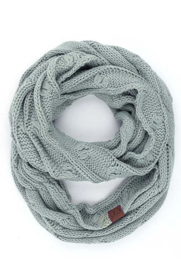 C.C Cable Knit Infinity Scarf