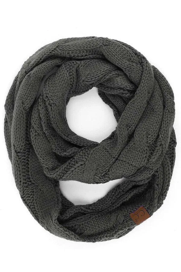 C.C Cable Knit Infinity Scarf