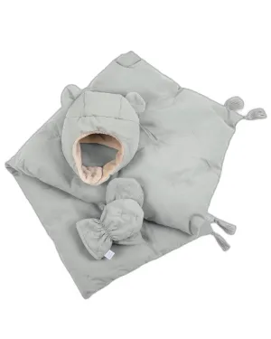 Cub Set - Airy | Mitten, Hat & Blanket