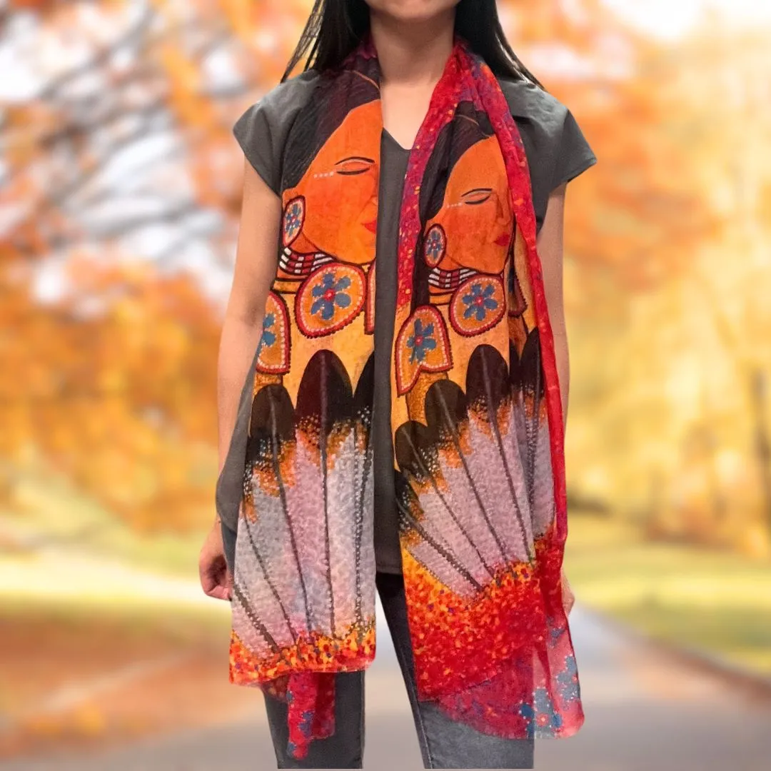 Delree Dumont Moon Whispers Dance Eco Scarf