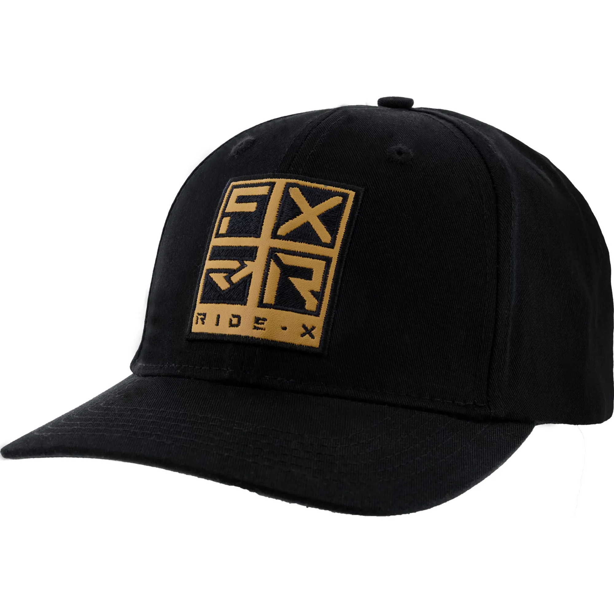 FXR 221641-1000-00 Black Ride X Baseball Hat Cap Cotton Snap-Back Curved Brim Logo - One