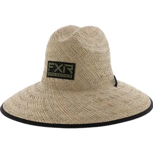 FXR  Shoreside Straw Hat Adjustable Chin Strap Full Printed Brim Army Camo