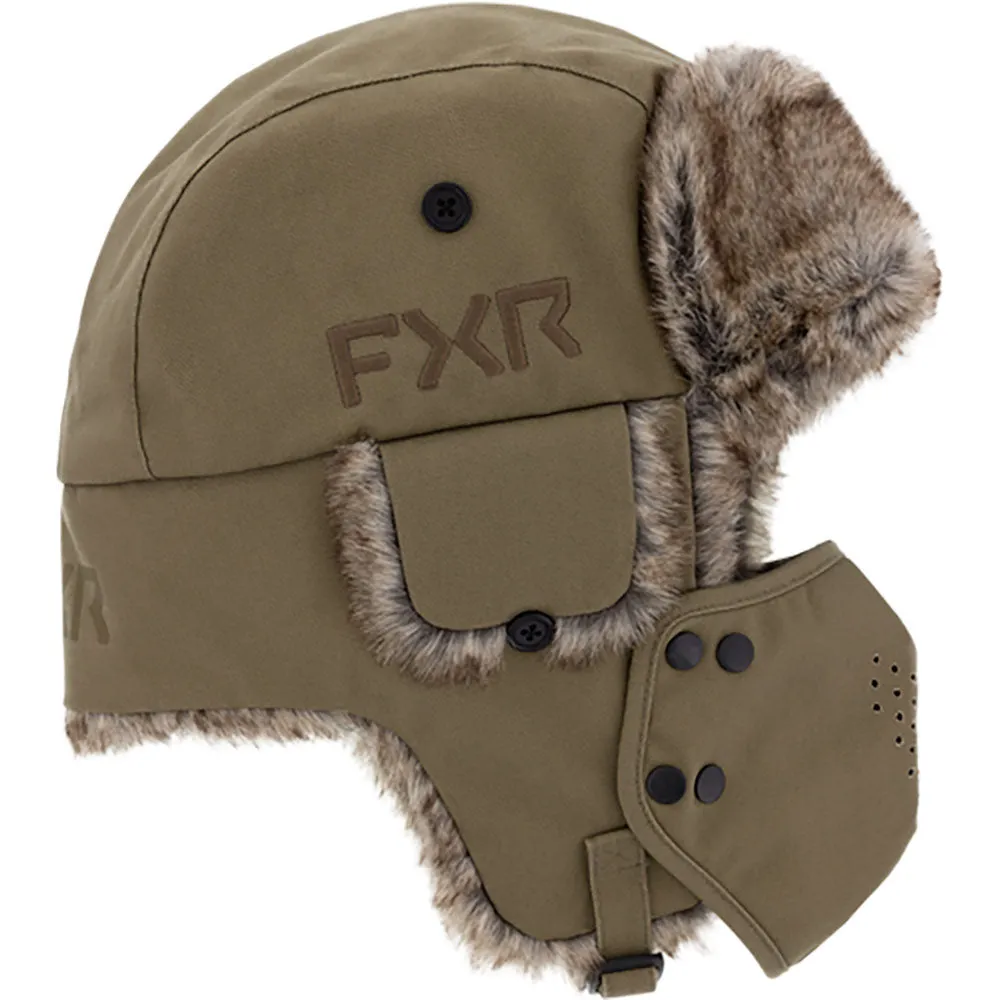 FXR Trapper Hat Canvas/Bronze Brown