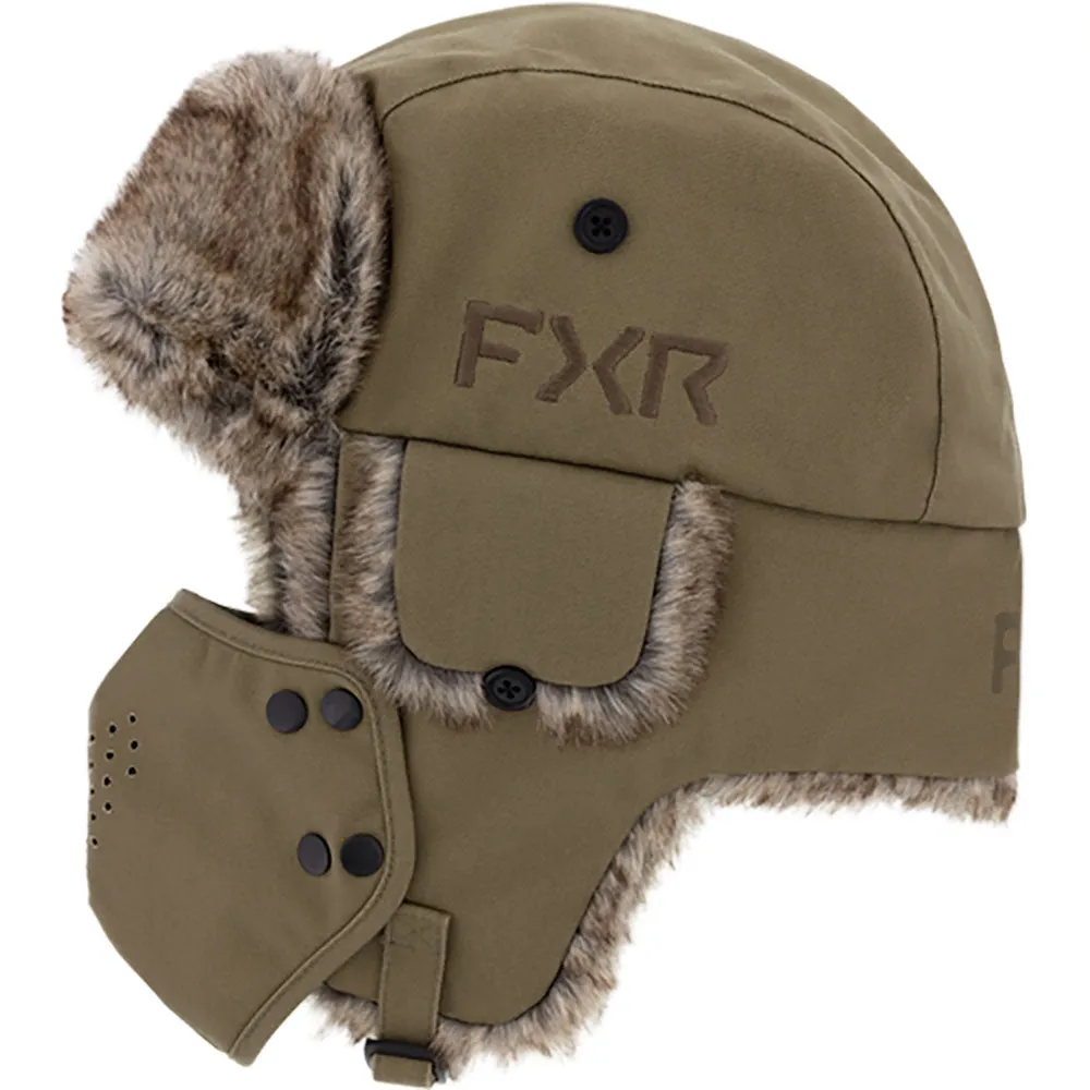 FXR Trapper Hat Canvas/Bronze Brown