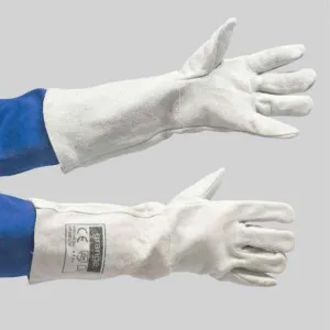 GRANGE CHROME LEATHER GLOVE - ELBOW LENGTH