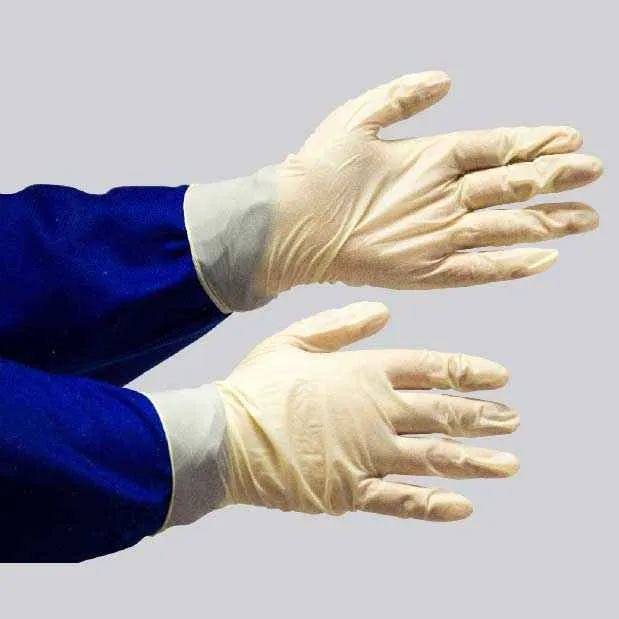 GRANGE DISPOSABLE LATEX EXAMINATION GLOVE - WHITE NON-POWDERED