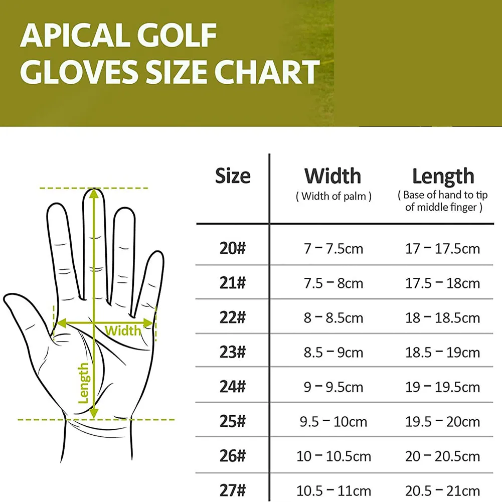 Honyues Golf Gloves - Premium Quality Leather Long-Lasting Durable Golf Glove