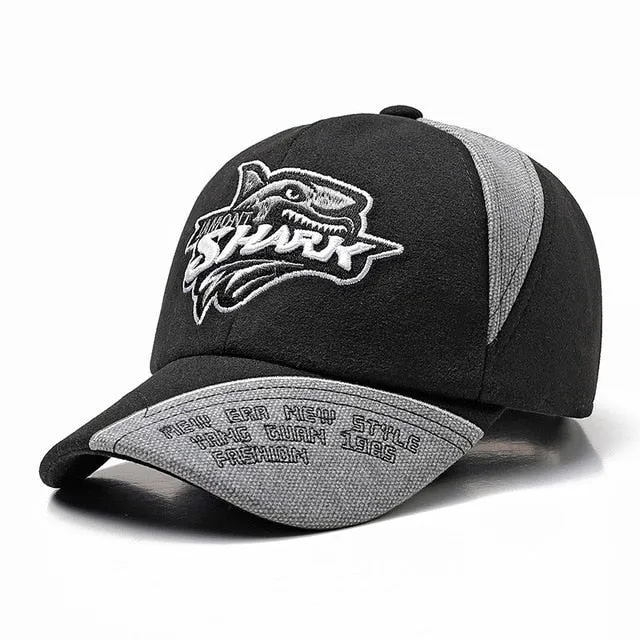 Jamont Graphic Shark Embroidered Baseball Cap