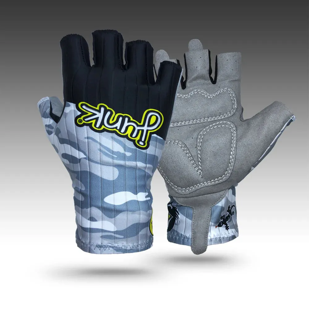 Junk - White Camo - Aero Race Glove (Short Fingers)