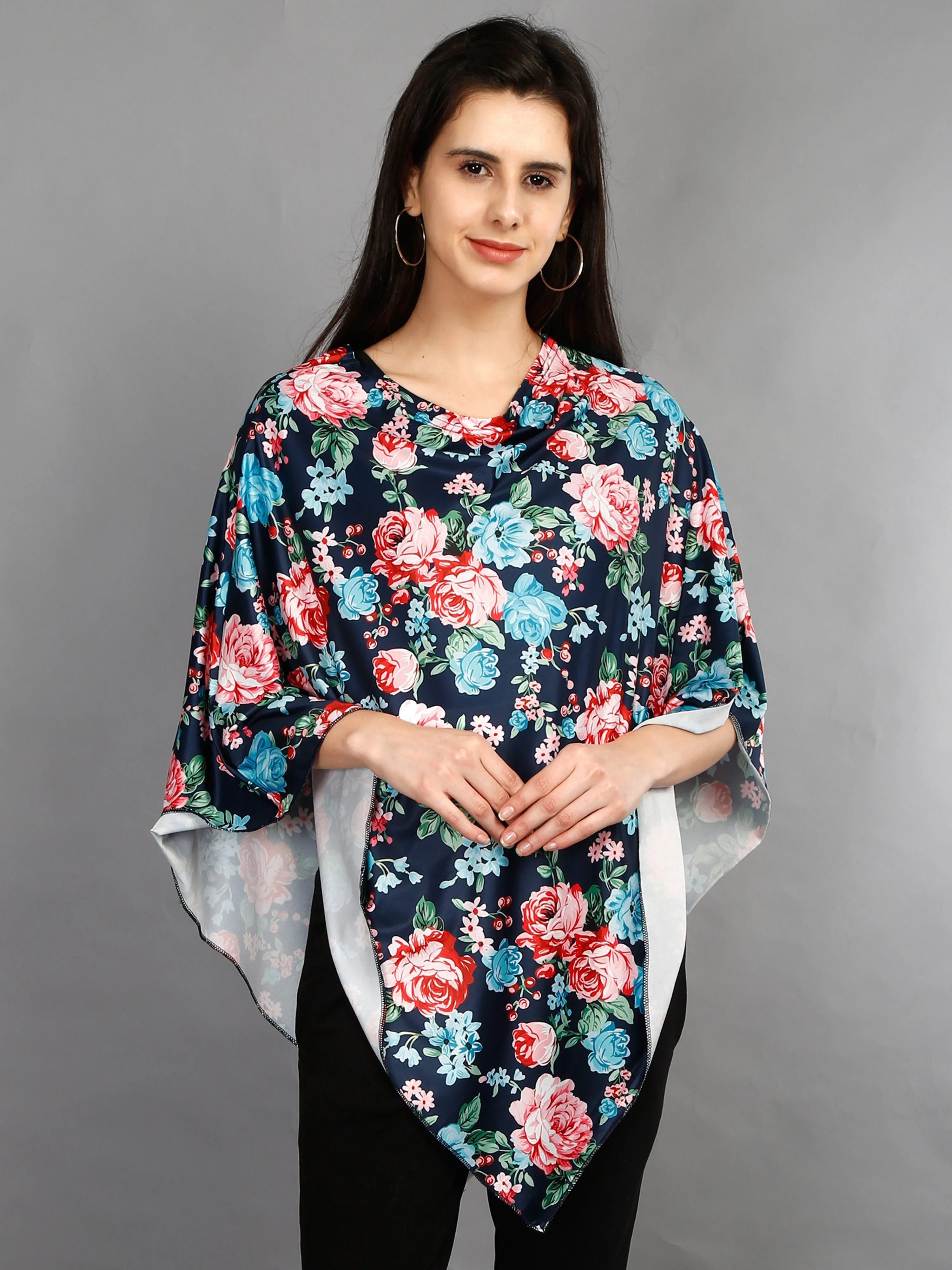 Maternity and Nursing Wear- Floral Blue