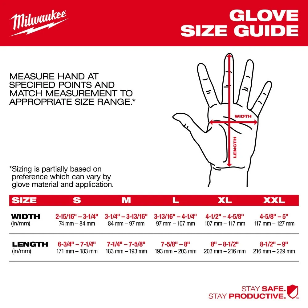 Milwaukee 48-73-0034 Winter Performance Gloves – 2X-Large