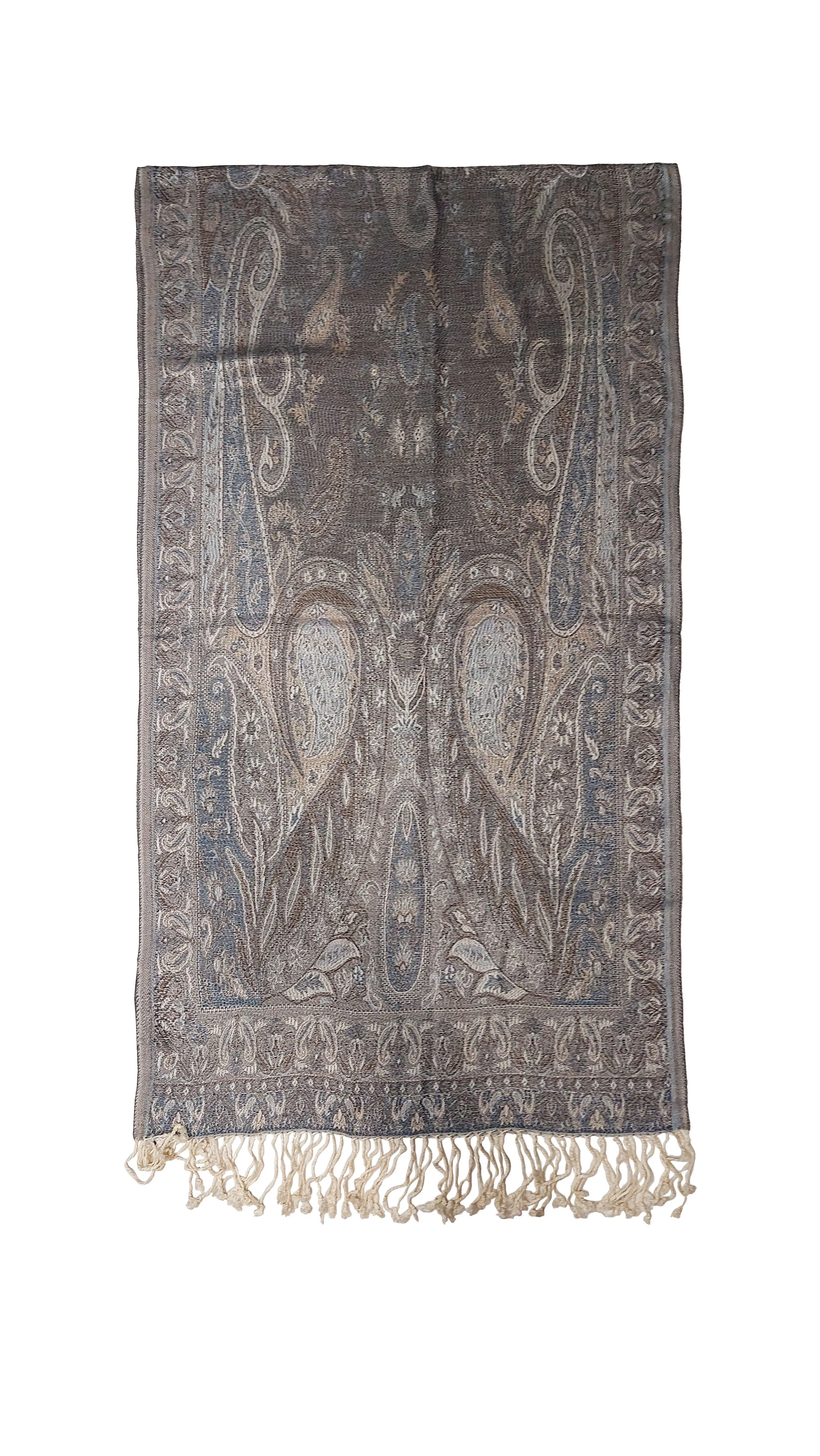 Misty Elegance Paisley Jacquard Scarf