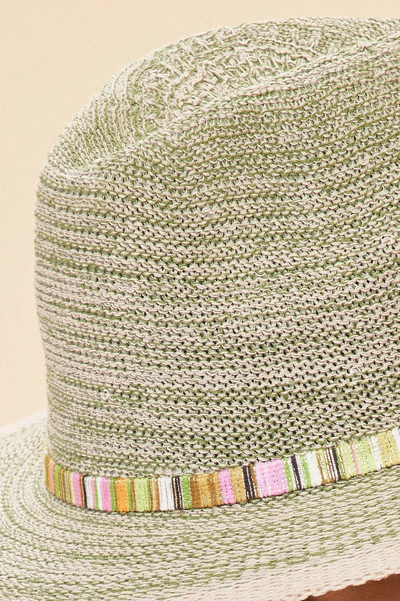 Natalie Hat with Shimmer Band-Fern