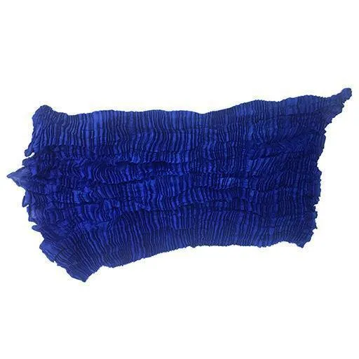 Nellie Rose Silk Scarf: Bomaki Square, Cobalt