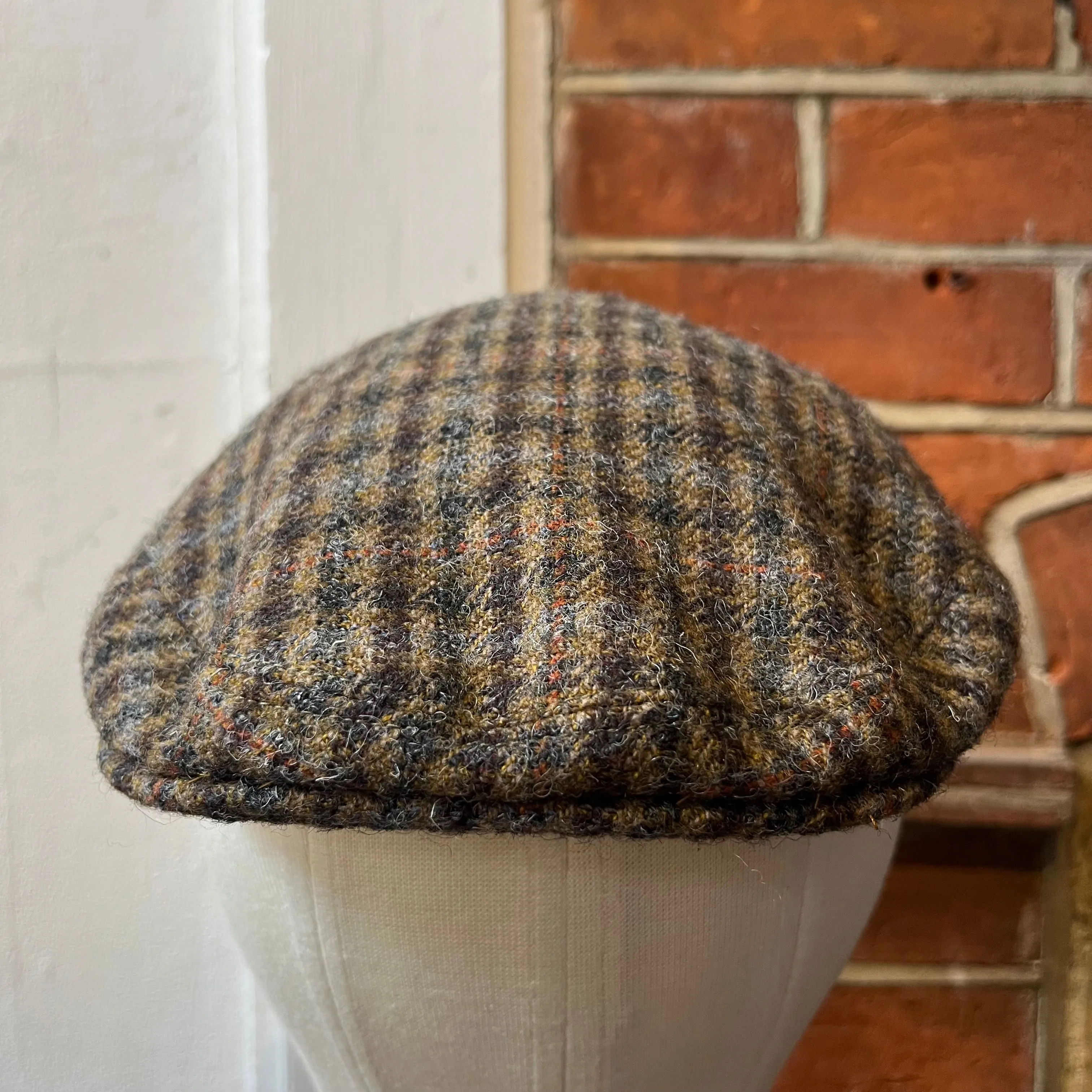 Regent - Flat Cap - Brown Tweed Check