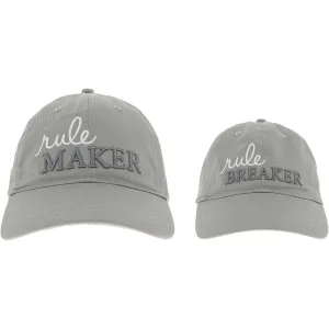 Rule Maker & Breaker Adjustable Adult and Toddler Hat Set