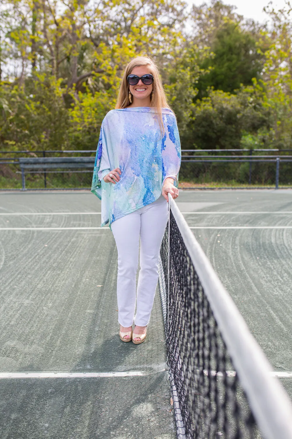 Sea Splatter Party Poncho