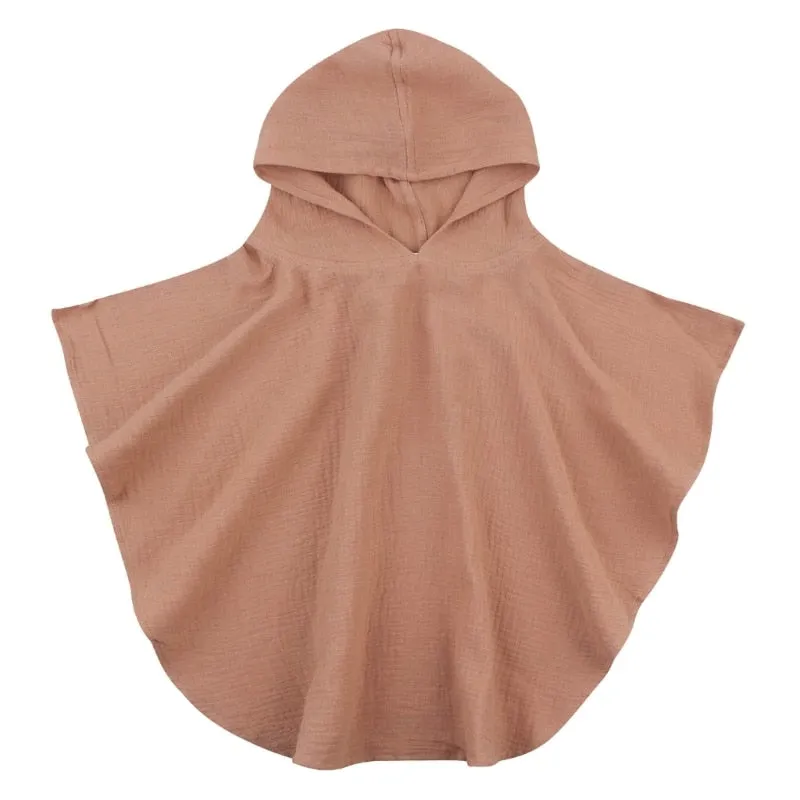 Soft Cotton Baby Hooded Towel Bath Towel for Boys Girls Bathrobe Sleepwear Ponchos