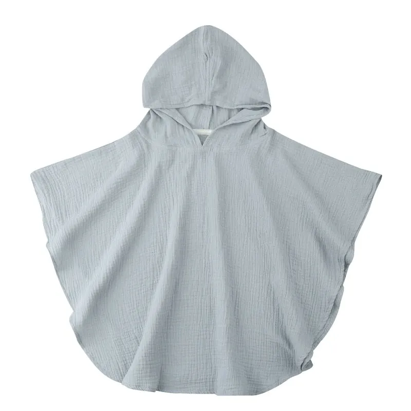 Soft Cotton Baby Hooded Towel Bath Towel for Boys Girls Bathrobe Sleepwear Ponchos