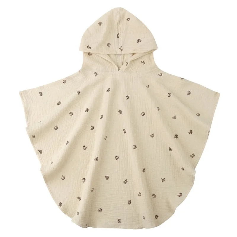 Soft Cotton Baby Hooded Towel Bath Towel for Boys Girls Bathrobe Sleepwear Ponchos