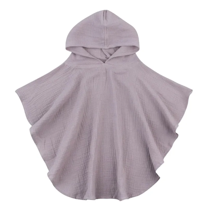 Soft Cotton Baby Hooded Towel Bath Towel for Boys Girls Bathrobe Sleepwear Ponchos