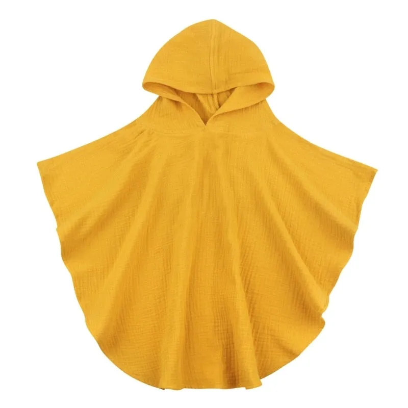 Soft Cotton Baby Hooded Towel Bath Towel for Boys Girls Bathrobe Sleepwear Ponchos