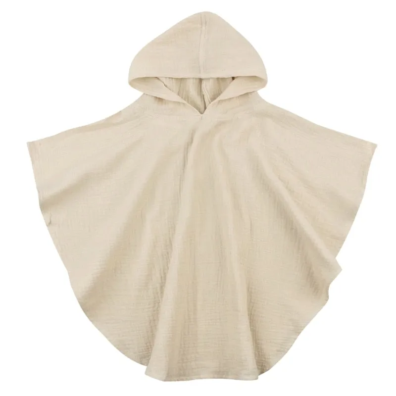 Soft Cotton Baby Hooded Towel Bath Towel for Boys Girls Bathrobe Sleepwear Ponchos