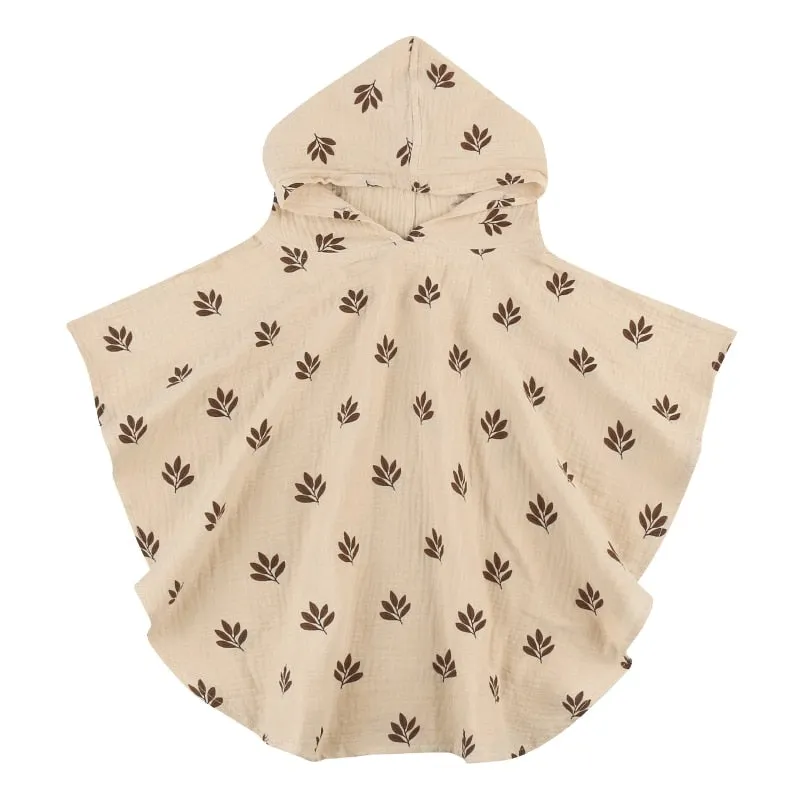 Soft Cotton Baby Hooded Towel Bath Towel for Boys Girls Bathrobe Sleepwear Ponchos