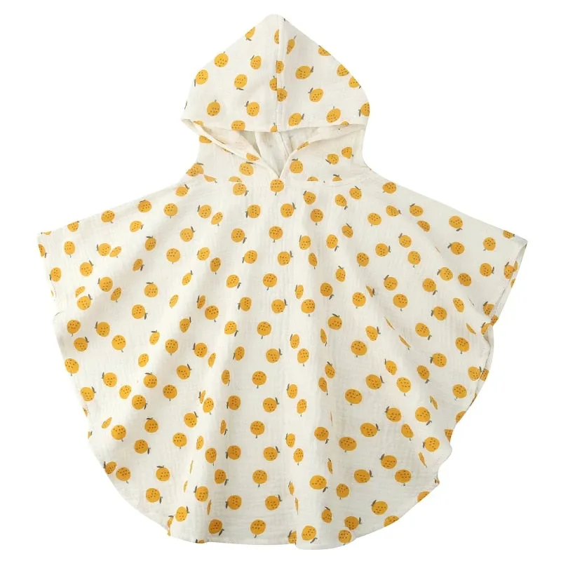 Soft Cotton Baby Hooded Towel Bath Towel for Boys Girls Bathrobe Sleepwear Ponchos