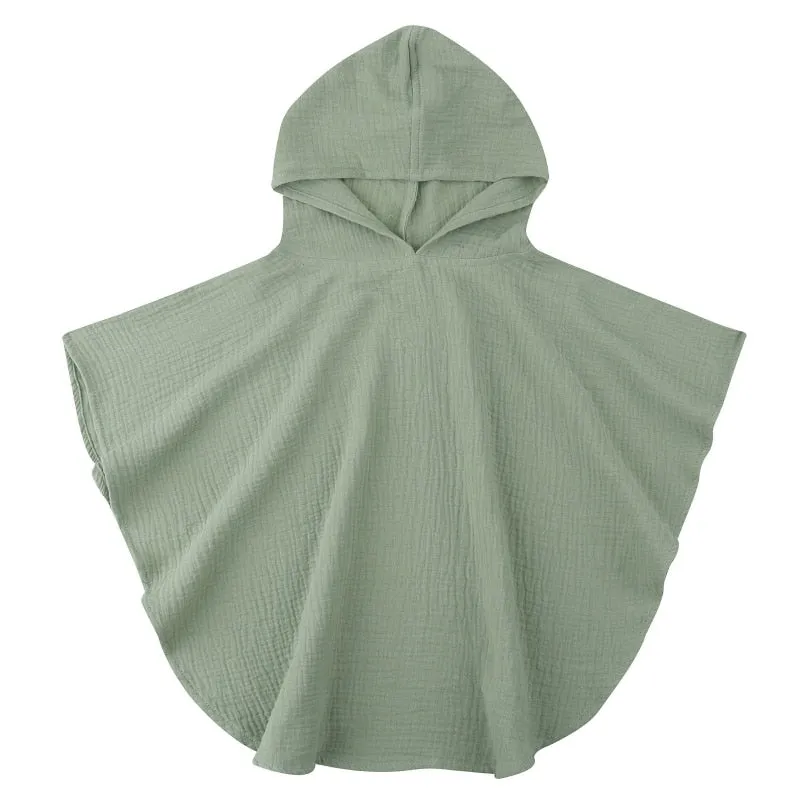 Soft Cotton Baby Hooded Towel Bath Towel for Boys Girls Bathrobe Sleepwear Ponchos