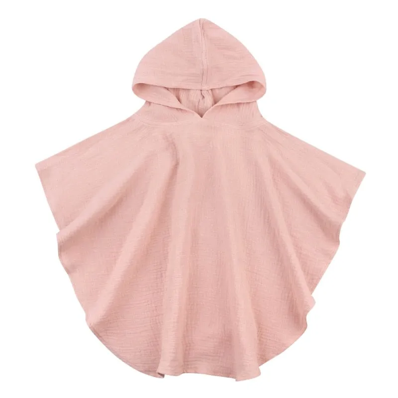 Soft Cotton Baby Hooded Towel Bath Towel for Boys Girls Bathrobe Sleepwear Ponchos