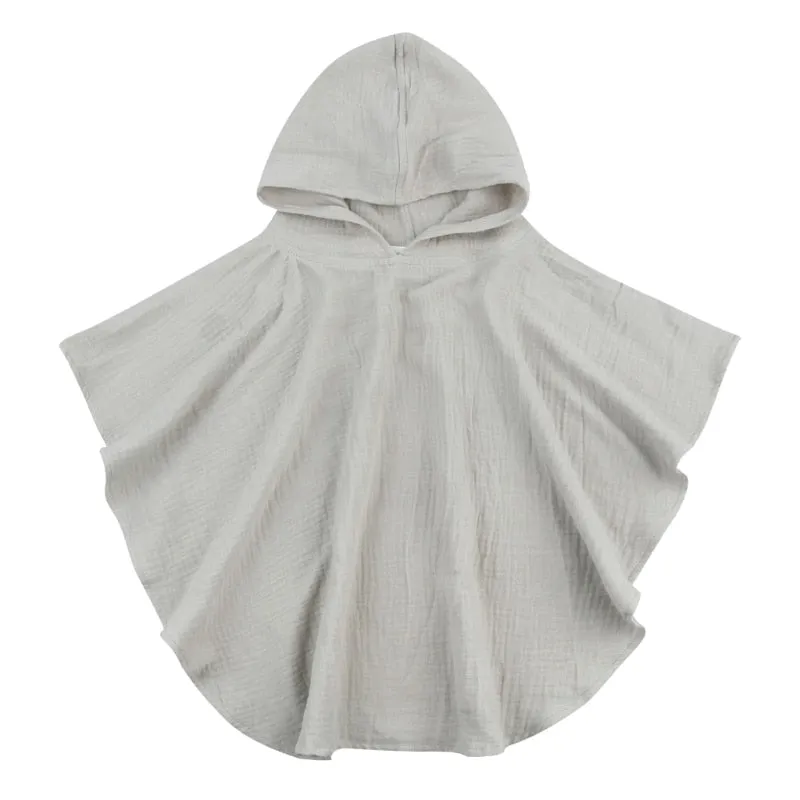 Soft Cotton Baby Hooded Towel Bath Towel for Boys Girls Bathrobe Sleepwear Ponchos