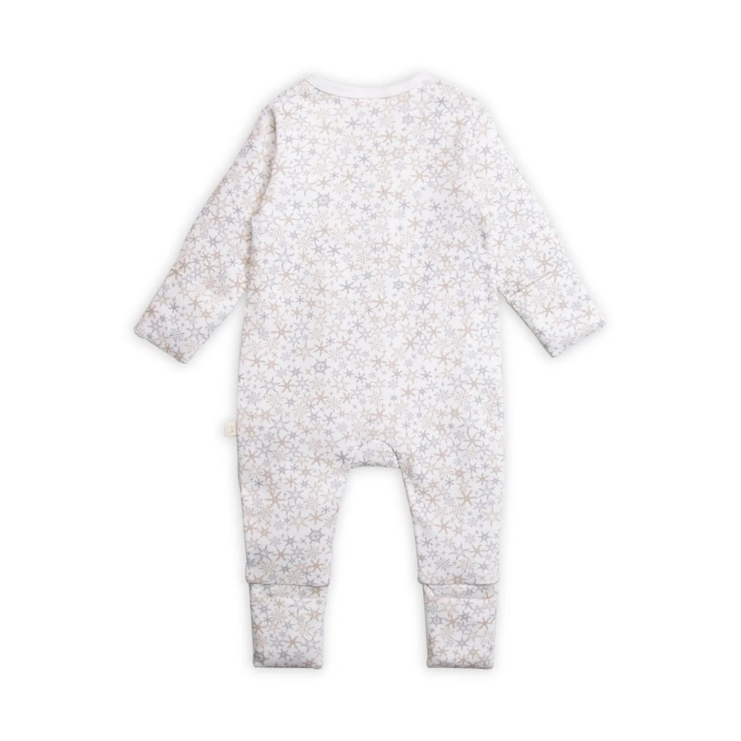 TINY TWIG LS ZIPSUIT-SNOW FLAKES