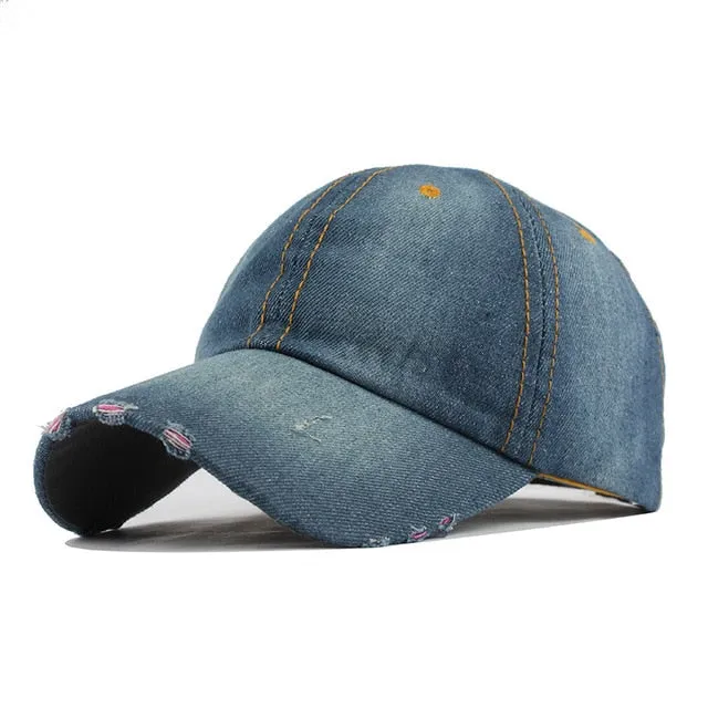 Unisex Sport Denim Jeans Hip Hop Baseball Cap