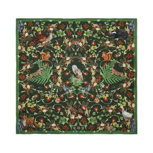 Woodland Wildlife Silk Mini Scarf