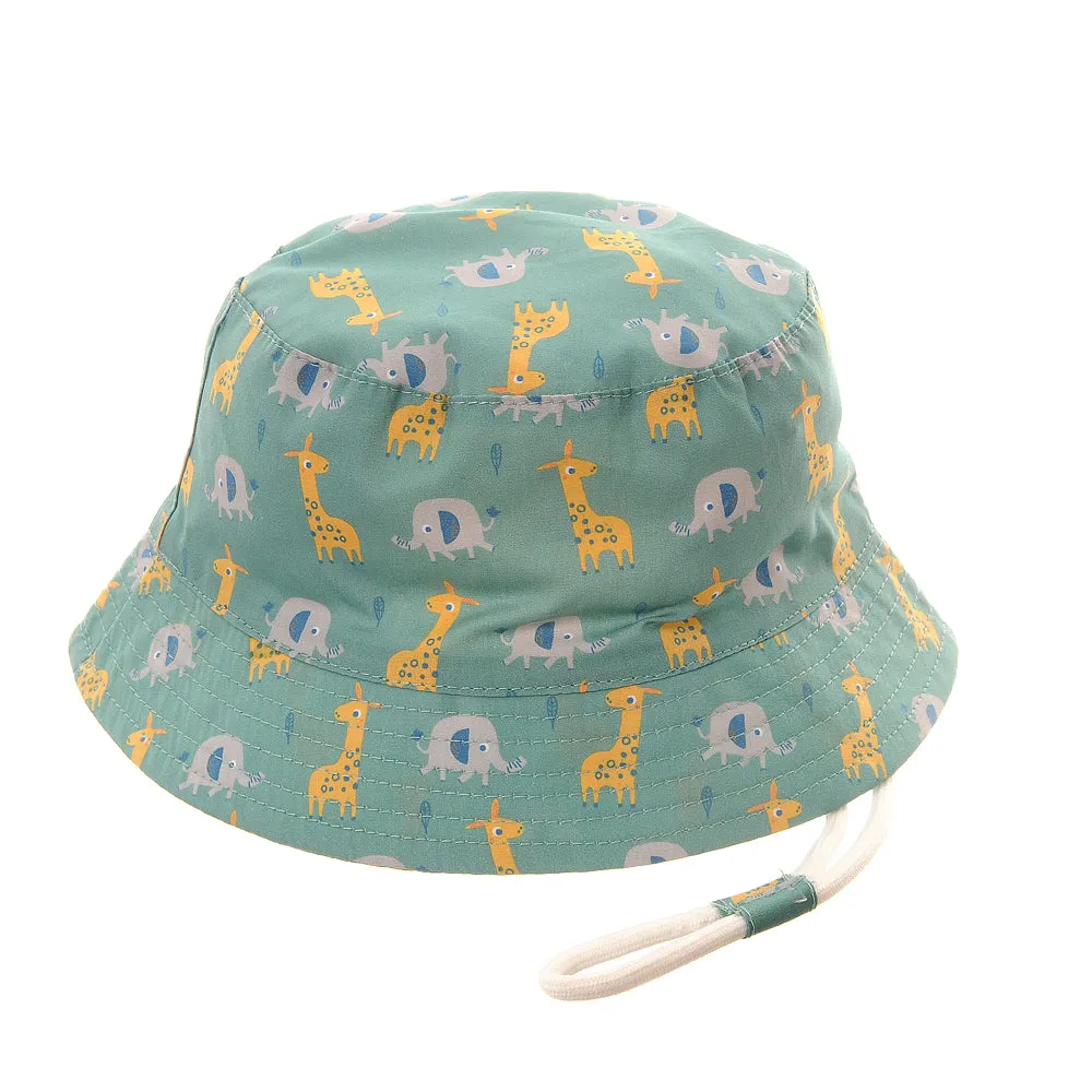 Ziggle Giraffe and Elephant Sun Hat